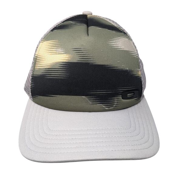 Oakley Snapback Trucker Hat Multi One Size Adjustable Mesh Back Classic High - Picture 1 of 10